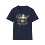 American Made, River Raised, Flag Fishing T-shirt