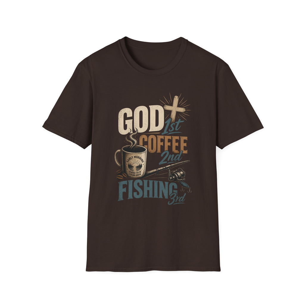 God 1st Coffee 2nd Fishing 3rd T-Shirt