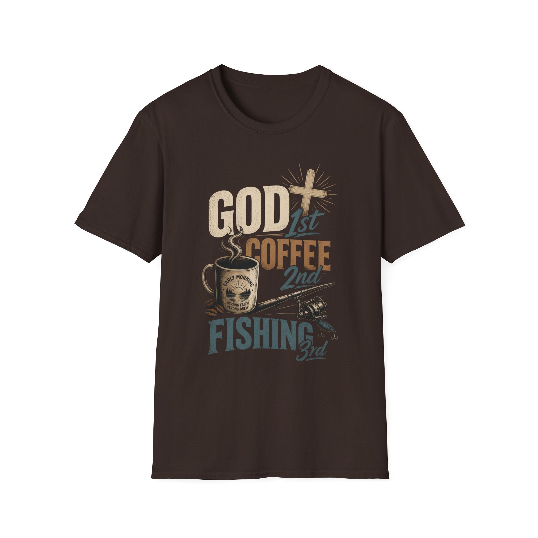 God 1st Coffee 2nd Fishing 3rd T-Shirt