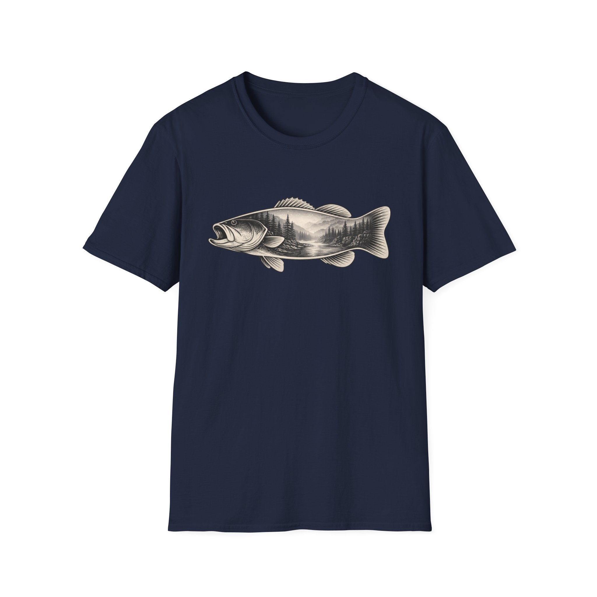 Bass, river silhouette T-Shirt
