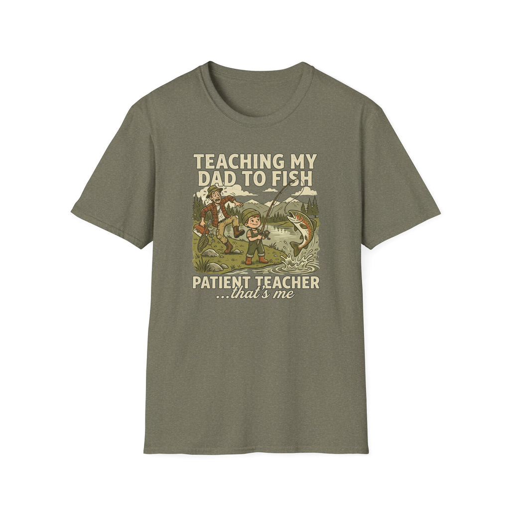"Teaching My Dad to Fish, Fishing T-Shirt