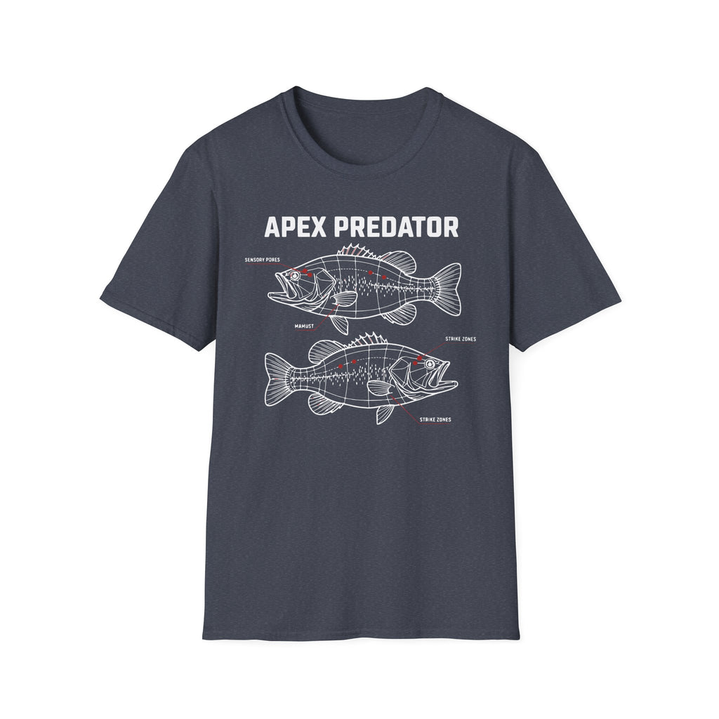 Apex Predator Bass T-Shirt — Fishing Lure Diagram Tee