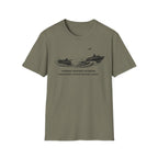 "Fishing Before Sunrise, Shielding Water Before Dawn" T-shirt