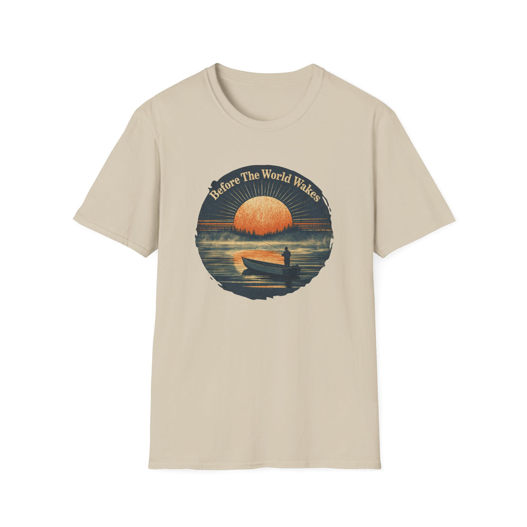 "Before The World Wakes" fishing T-shirt