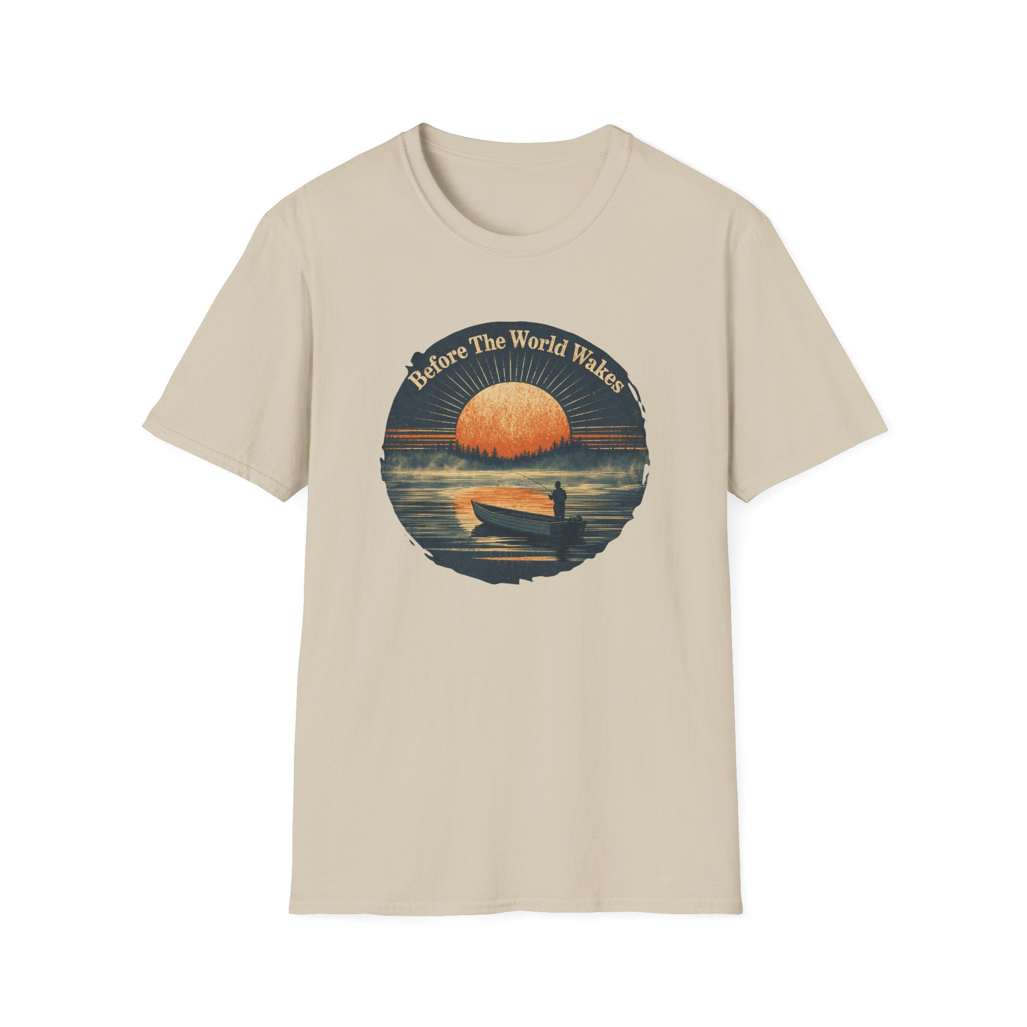 "Before The World Wakes" fishing T-shirt