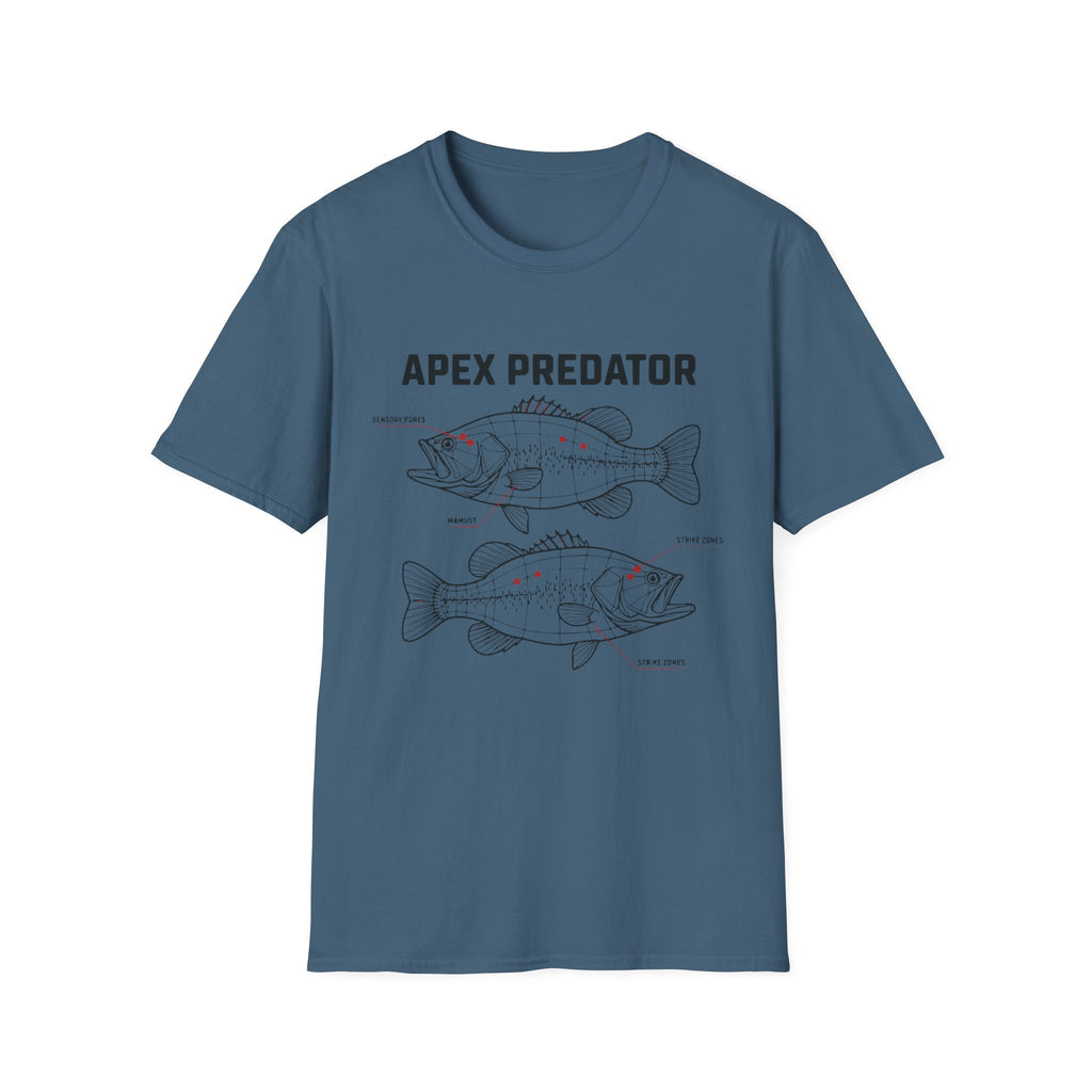 Apex Predator Bass T-Shirt — Fishing Lure Diagram Tee
