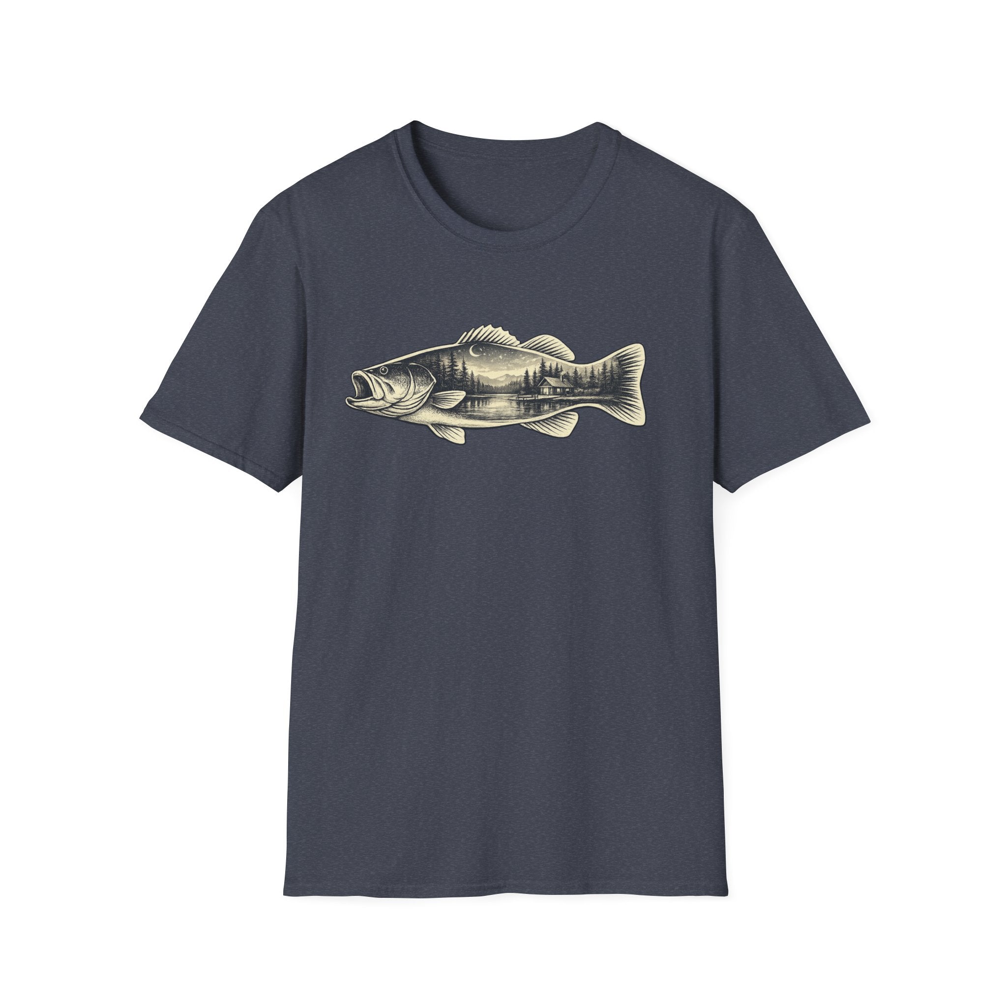 Bass, scenic silhouette Graphic T-Shirt