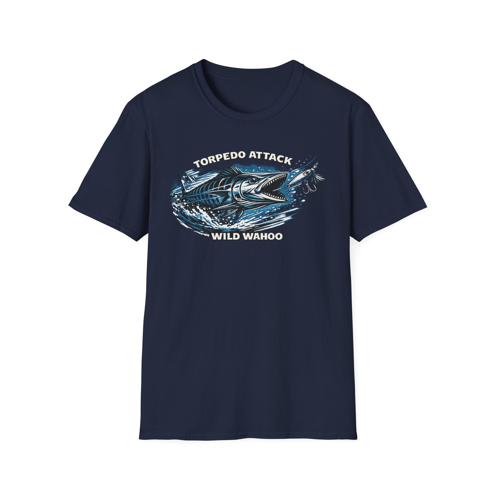 Wahoo Torpedo Attack fishing T-Shirt