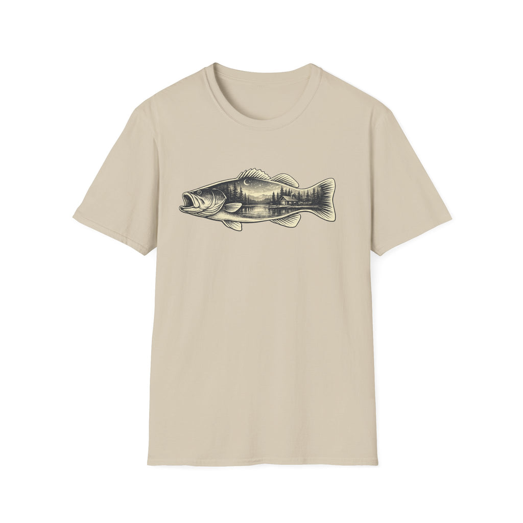 Bass, scenic silhouette Graphic T-Shirt