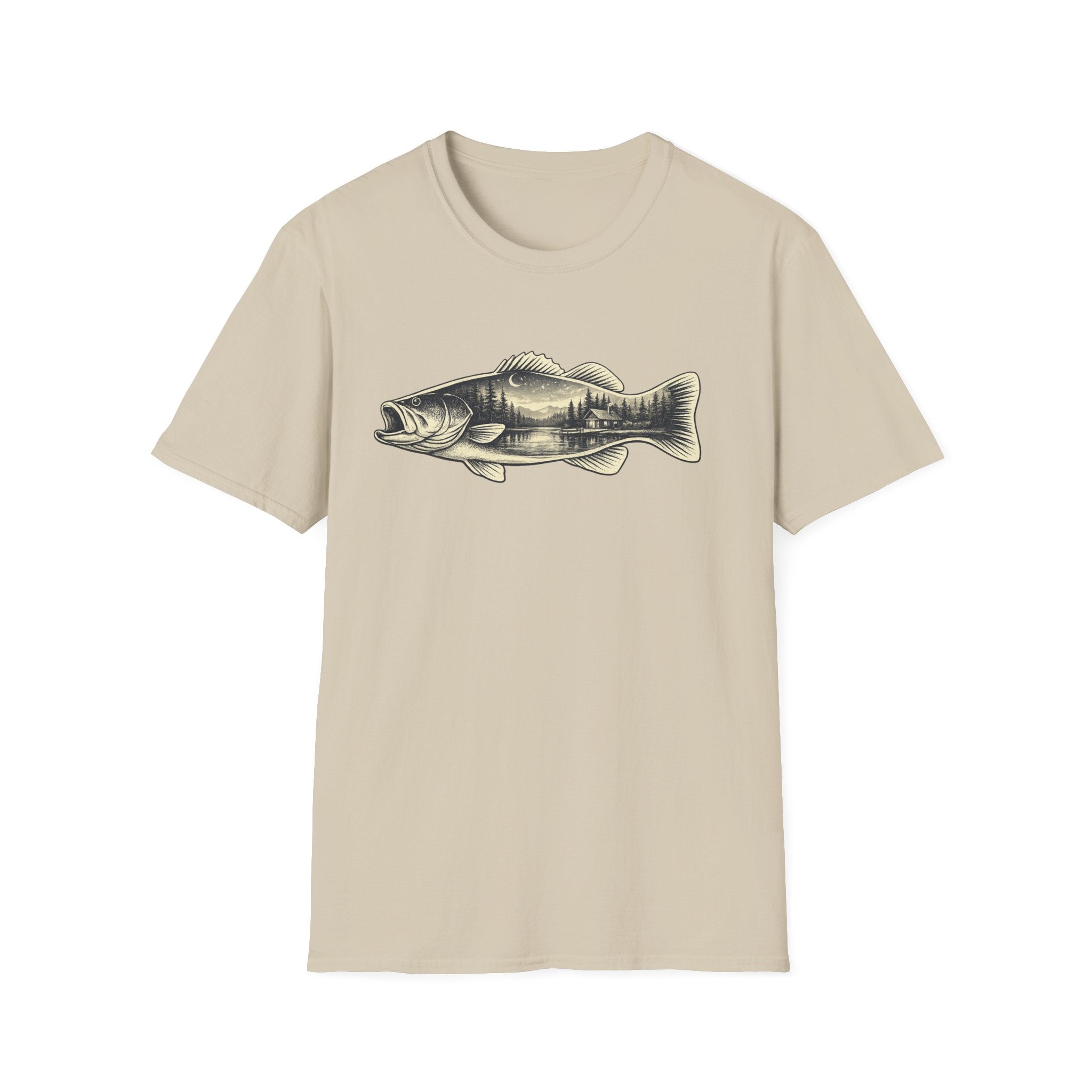 Bass, scenic silhouette Graphic T-Shirt