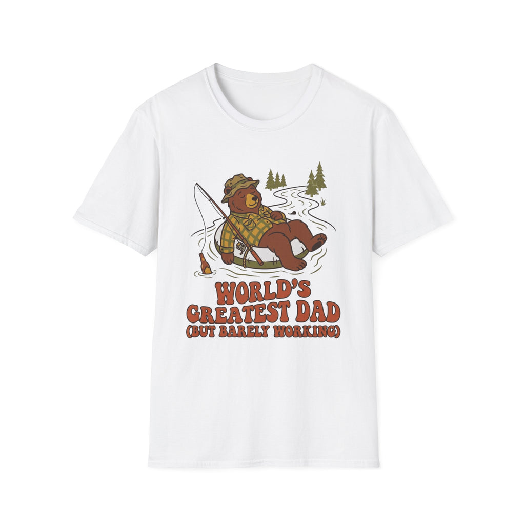 "World's Greatest Dad" Lazy Fisherman T-shirt