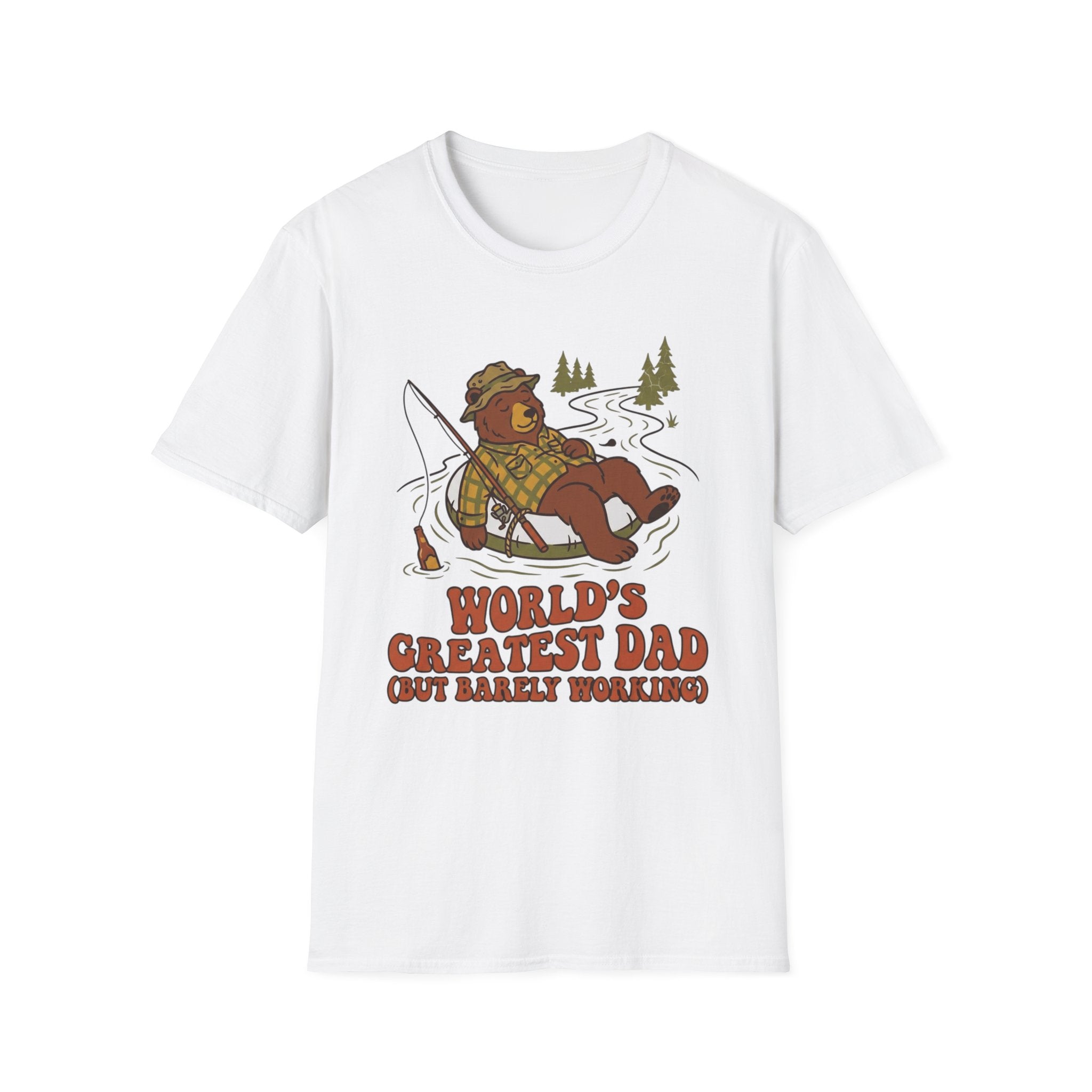 "World's Greatest Dad" Lazy Fisherman T-shirt