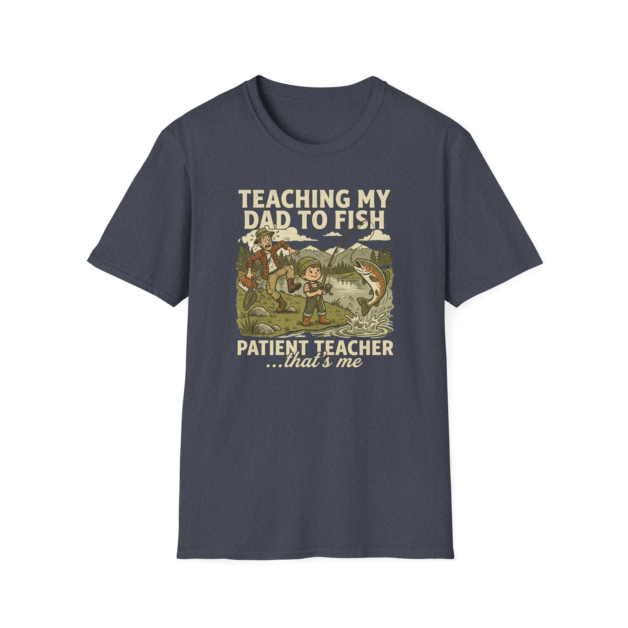 "Teaching My Dad to Fish, Fishing T-Shirt