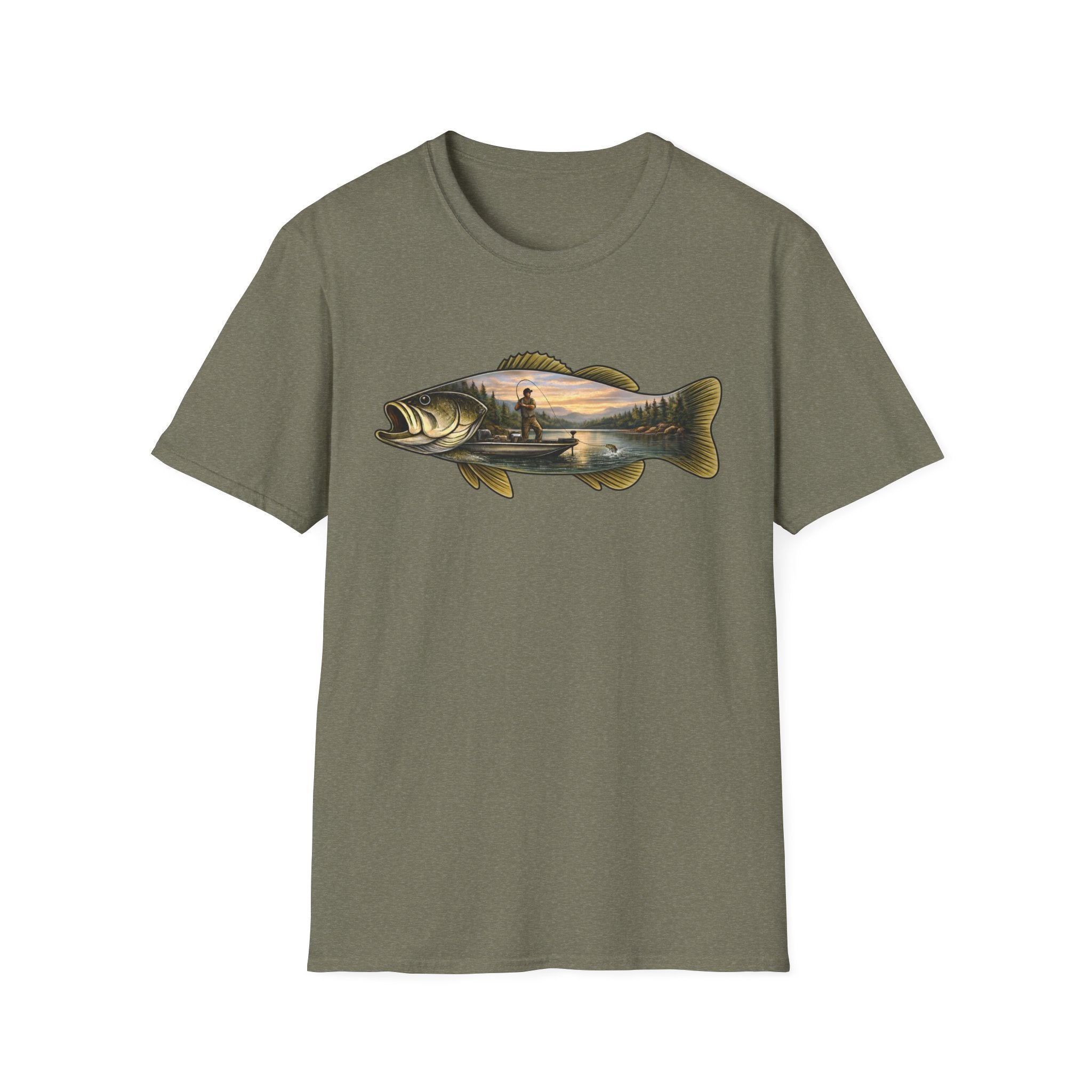Bass Fishing Scenic T-Shirt