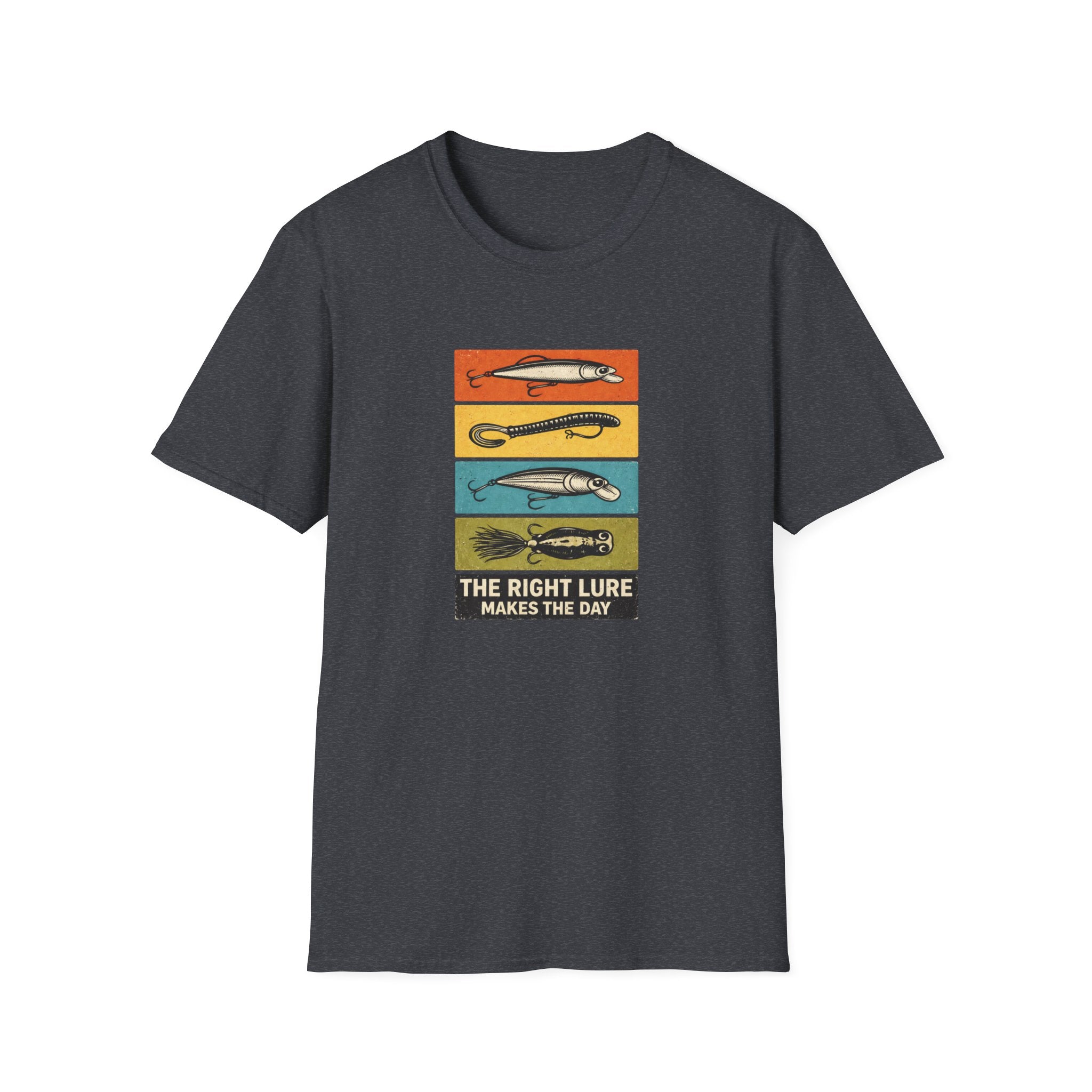 "The Right Lure Makes the Day" Fishing T-Shirt