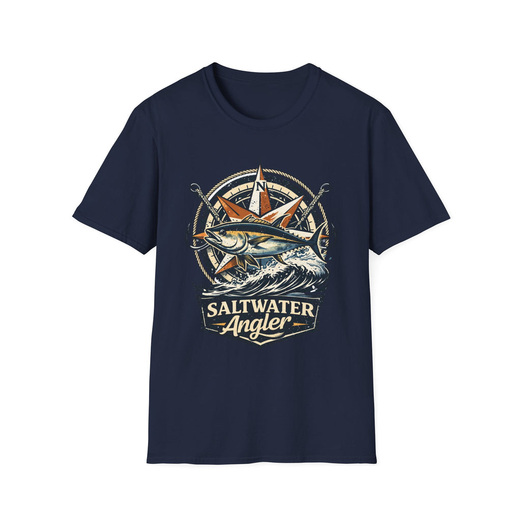 Saltwater Angler badge T-Shirt
