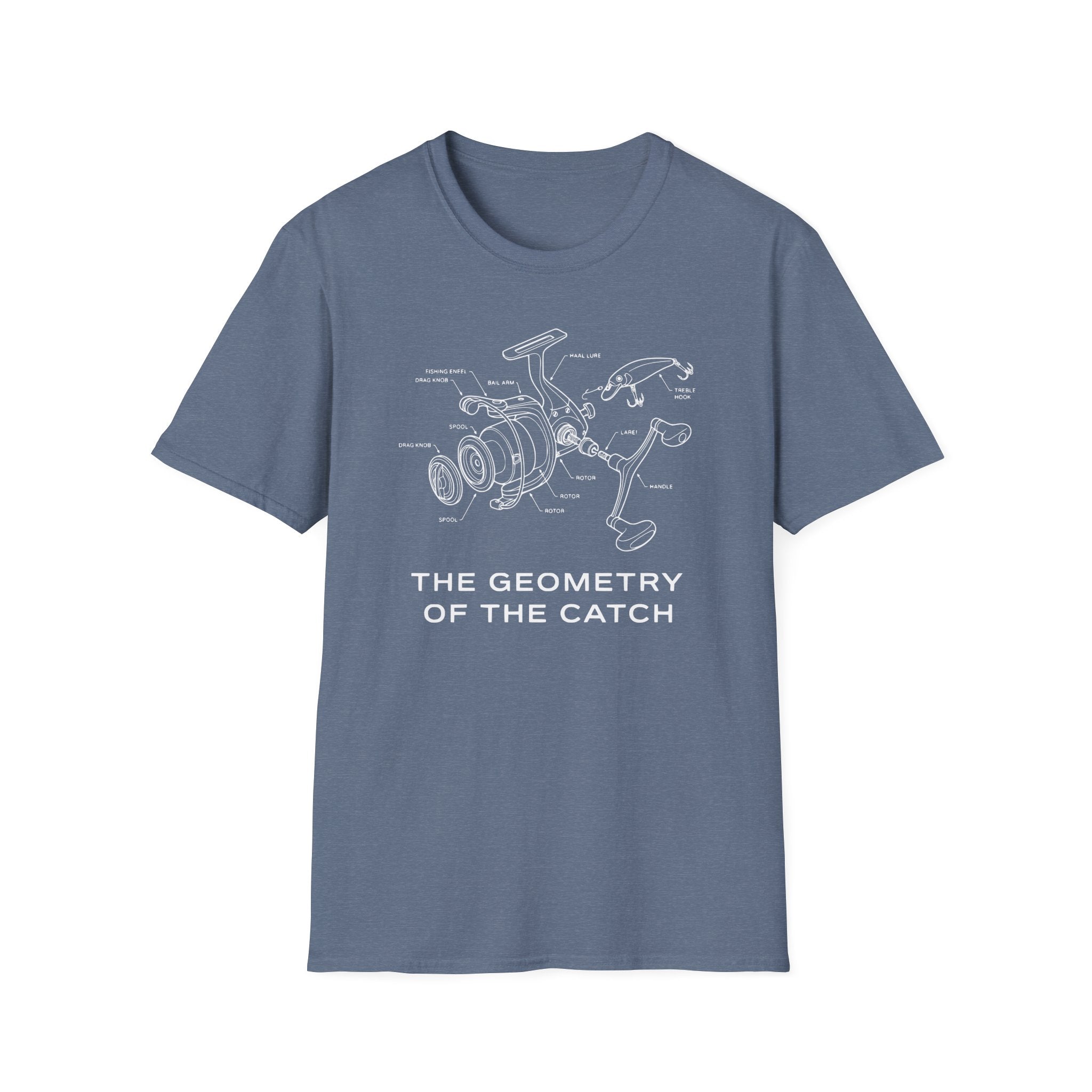 “The Geometry of the Catch” fishing T-Shirt