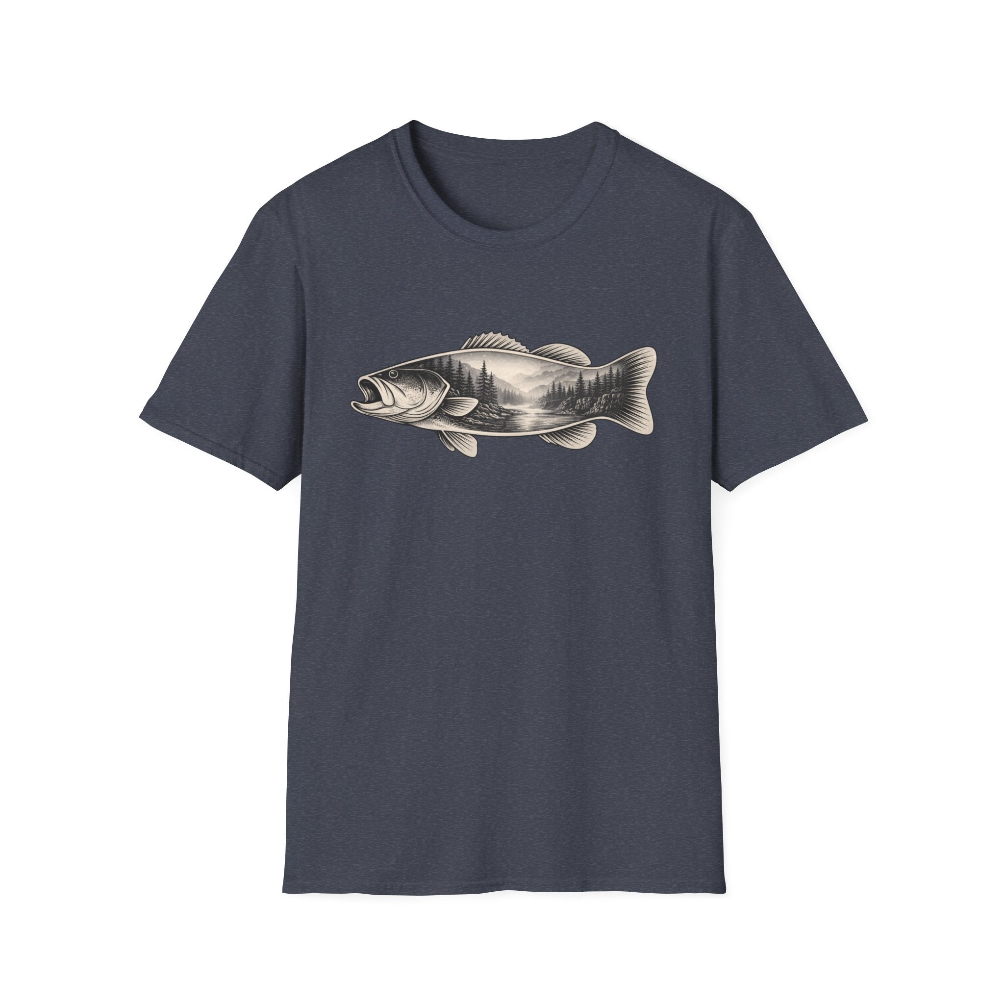 Bass, river silhouette T-Shirt