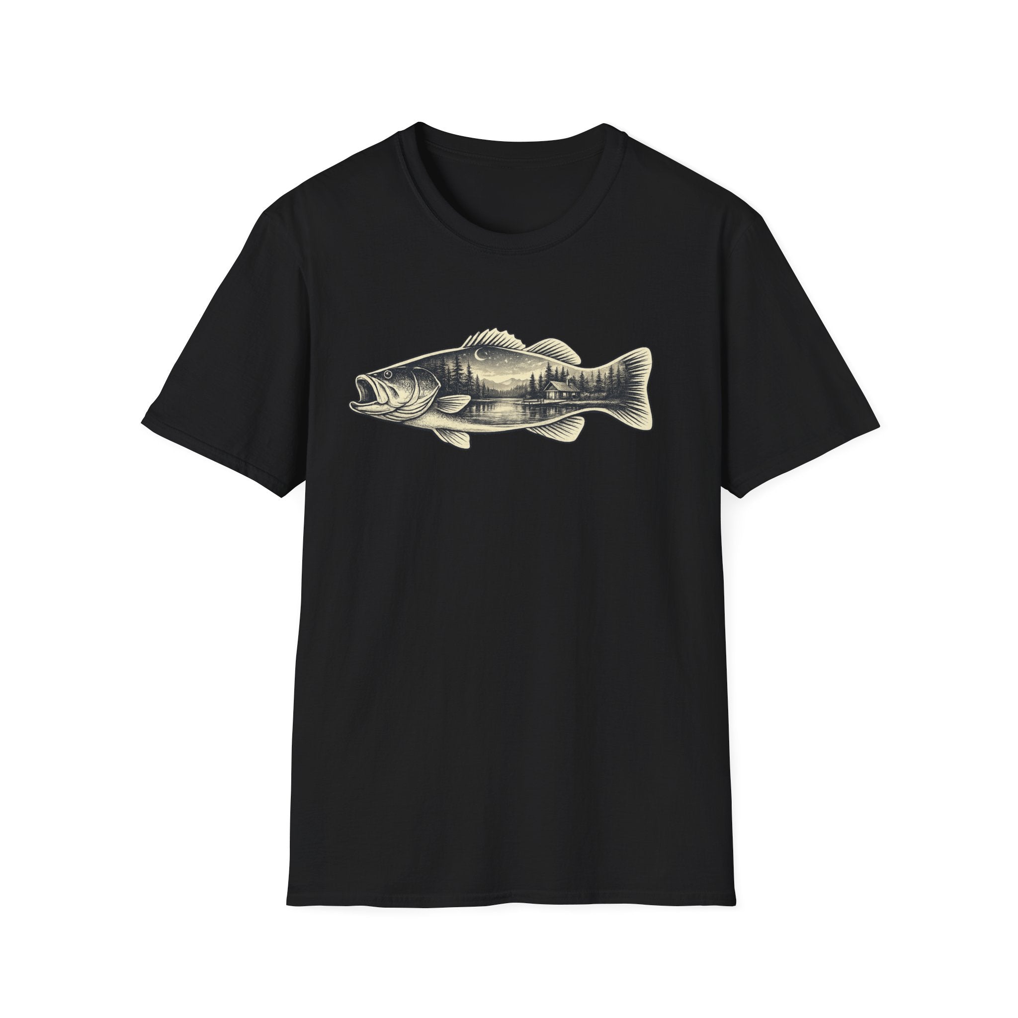 Bass, scenic silhouette Graphic T-Shirt