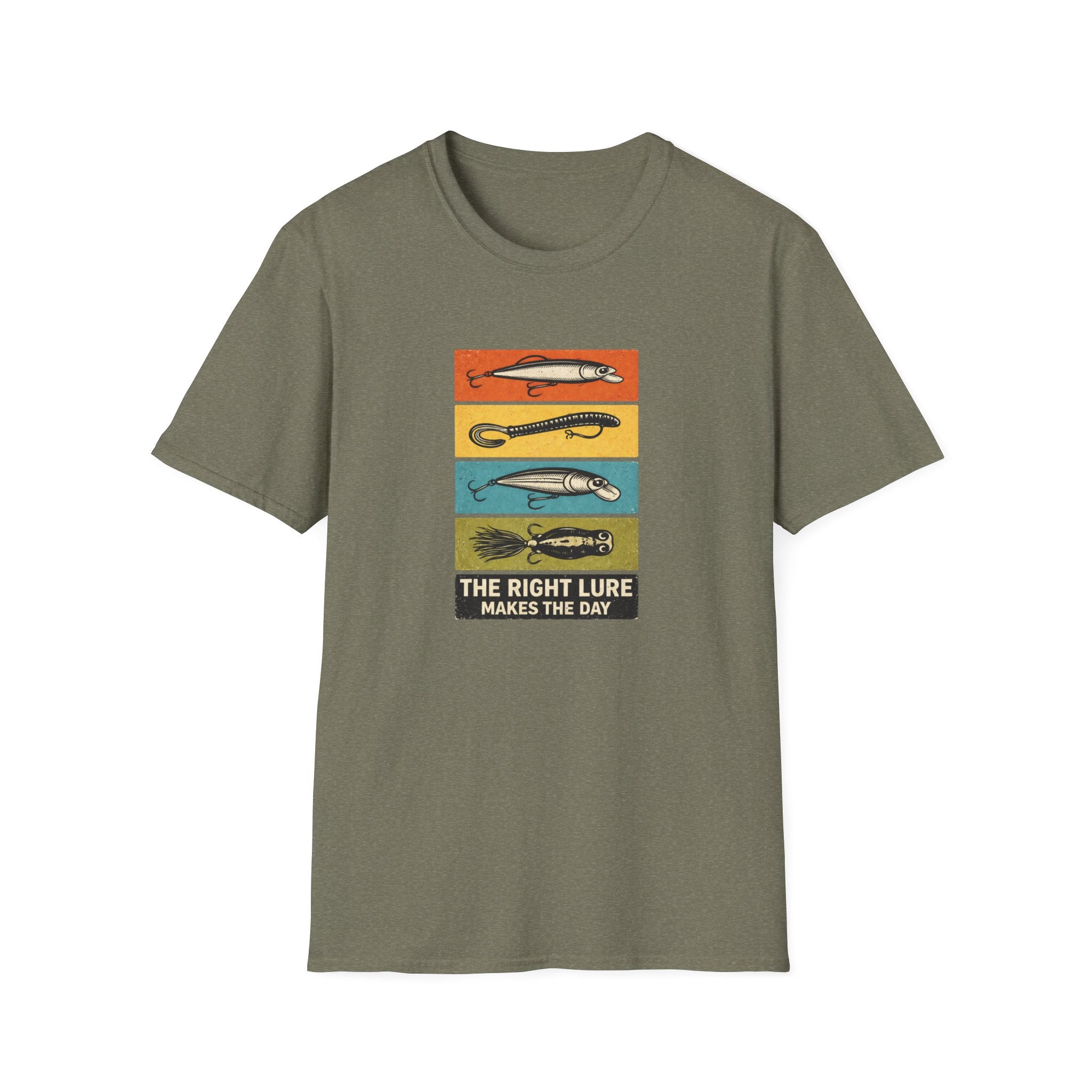 "The Right Lure Makes the Day" Fishing T-Shirt
