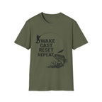 "Wake Cast Reset Repeat" T-Shirt