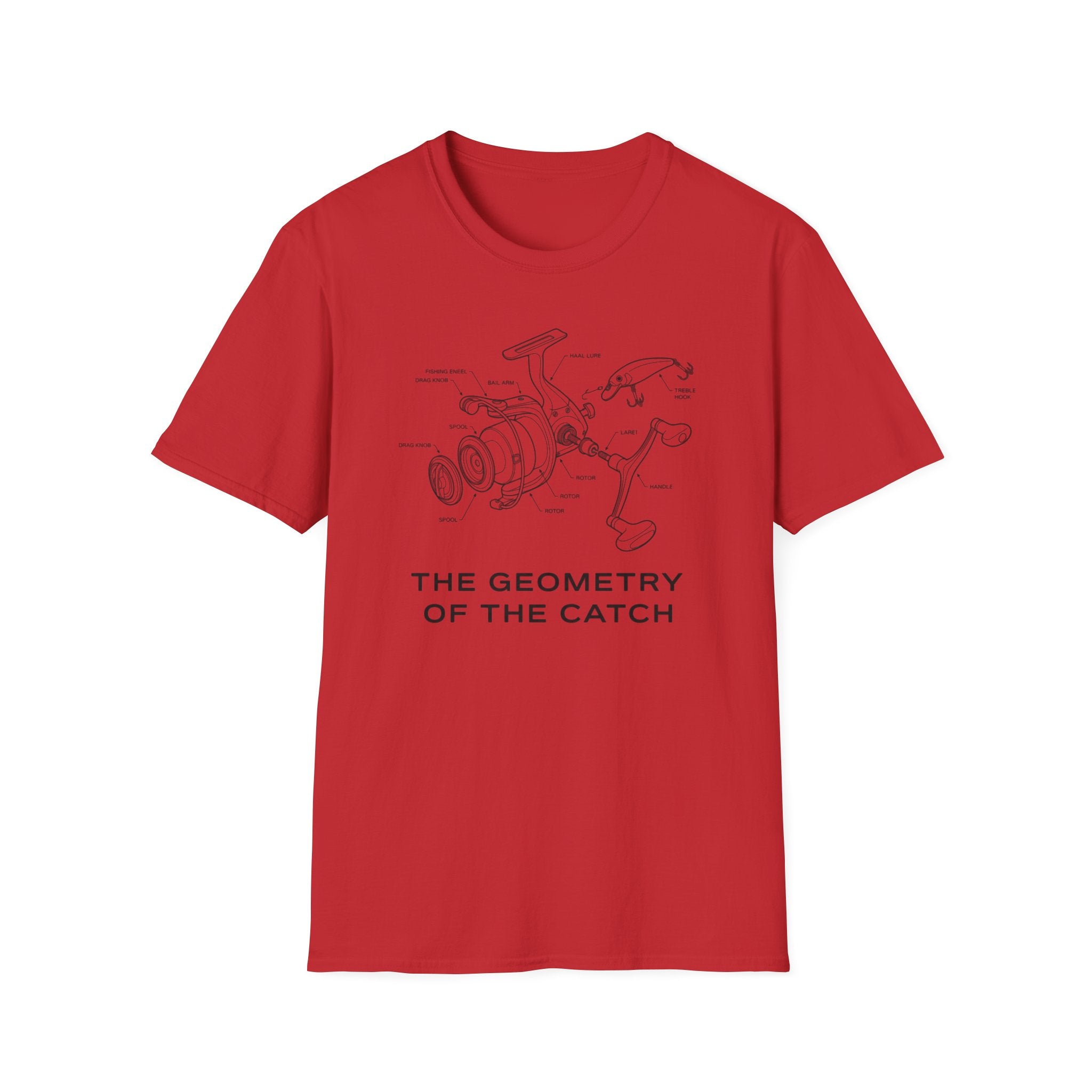 “The Geometry of the Catch” fishing T-Shirt