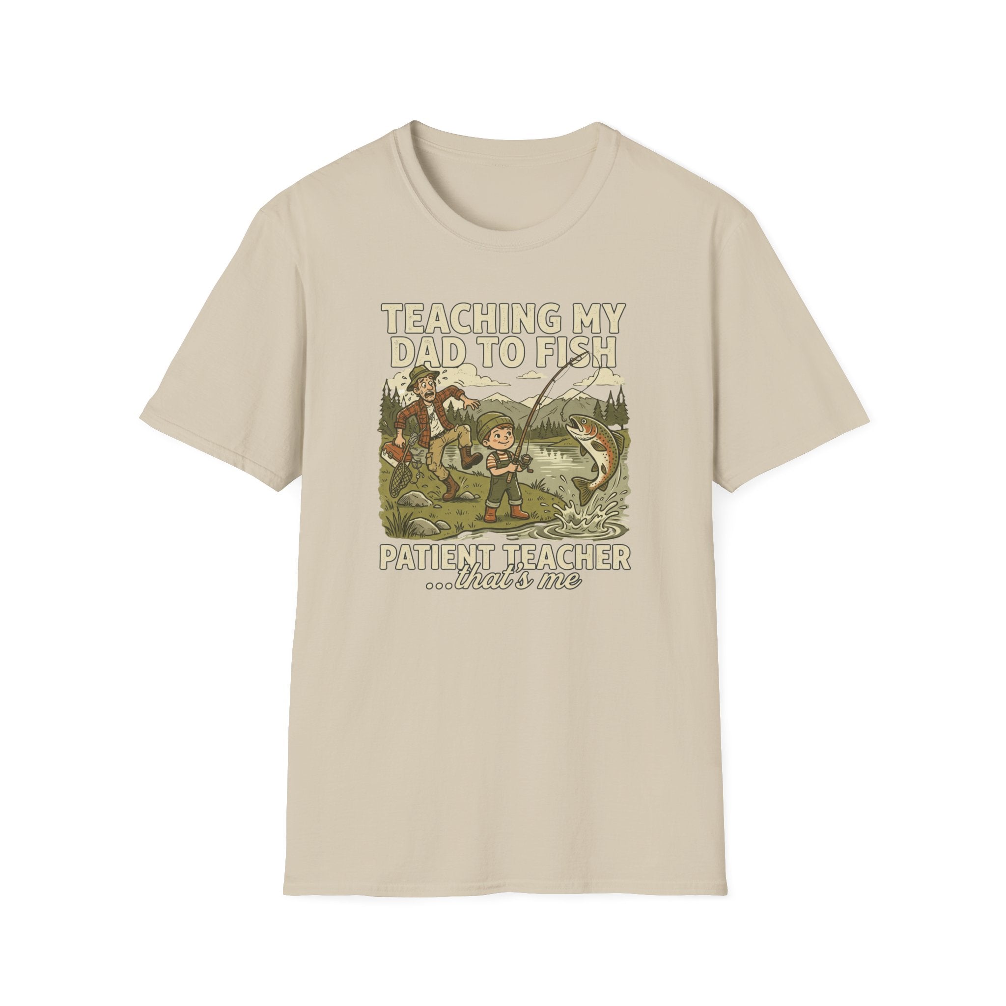 "Teaching My Dad to Fish, Fishing T-Shirt