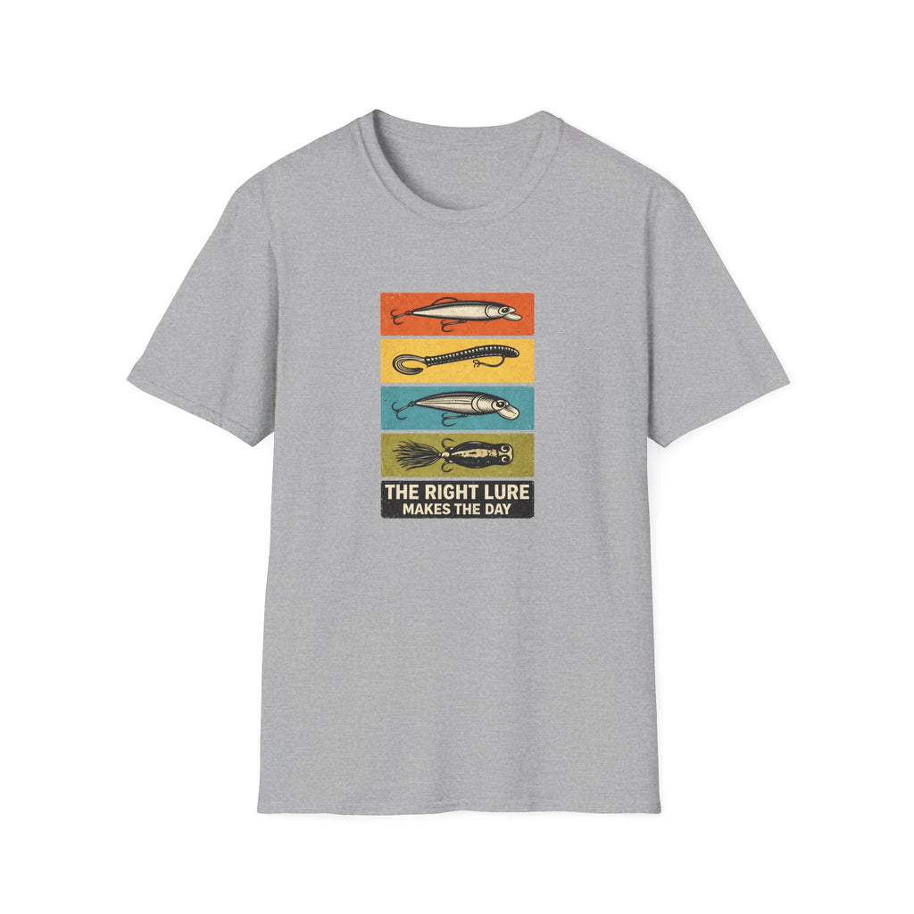 "The Right Lure Makes the Day" Fishing T-Shirt