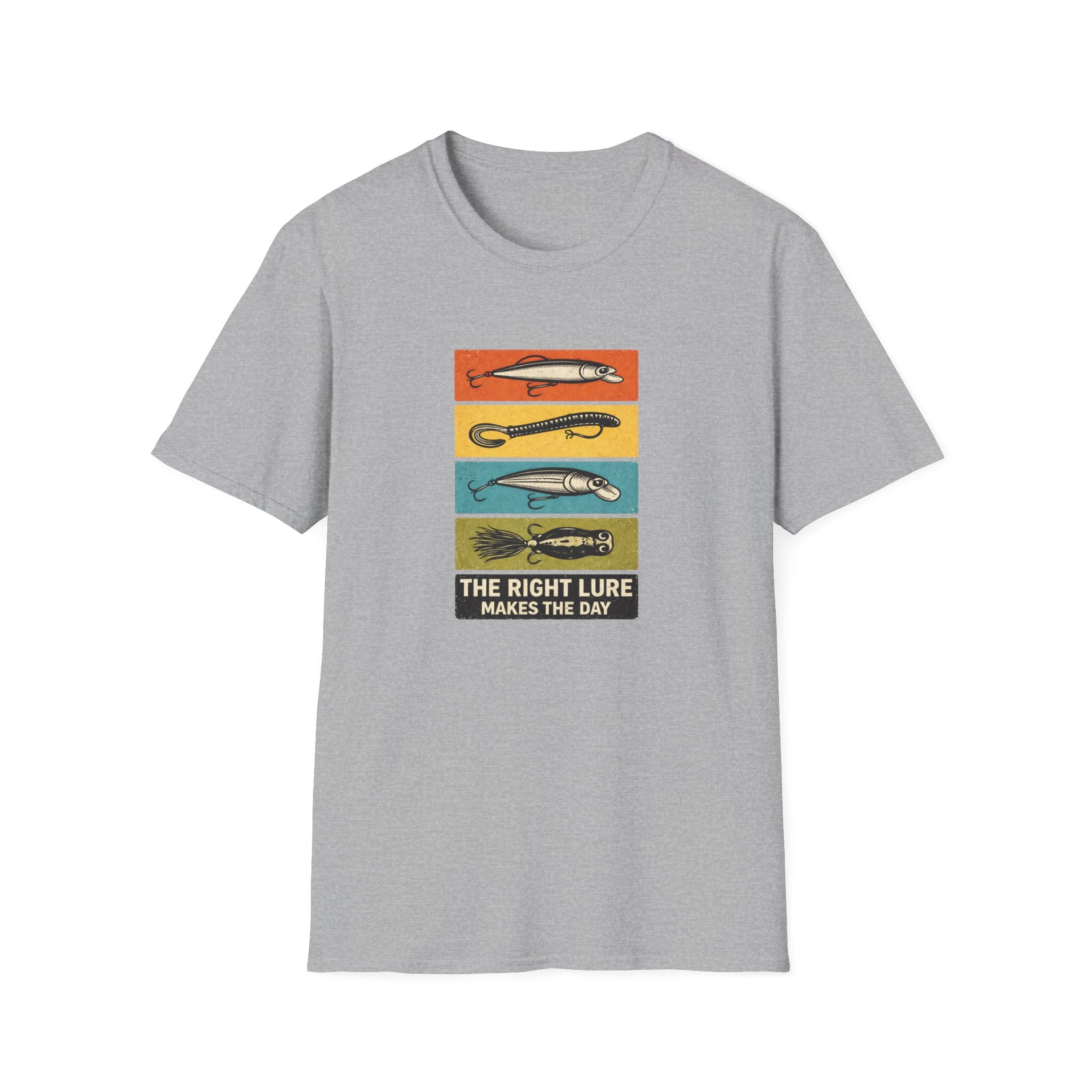 "The Right Lure Makes the Day" Fishing T-Shirt
