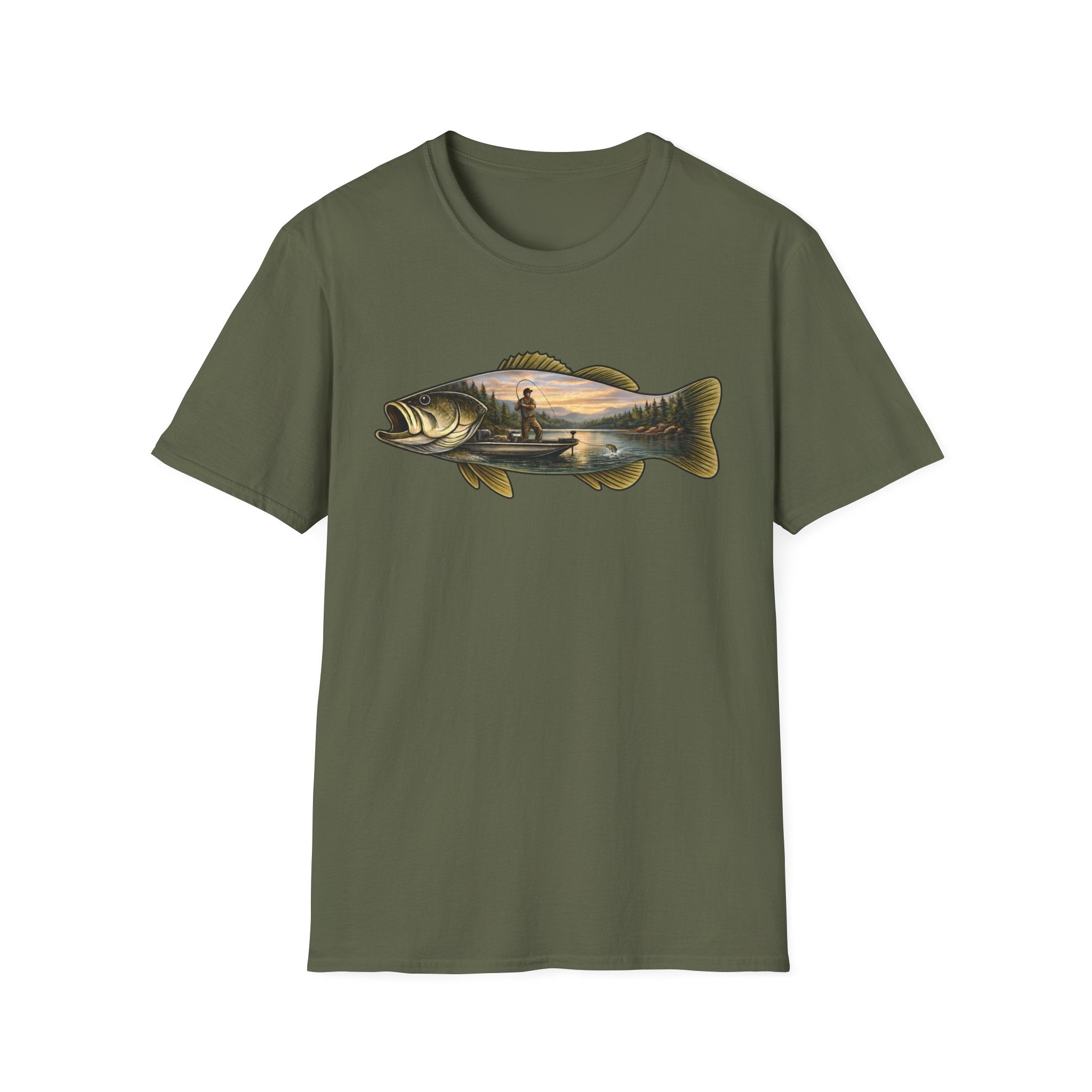 Bass Fishing Scenic T-Shirt