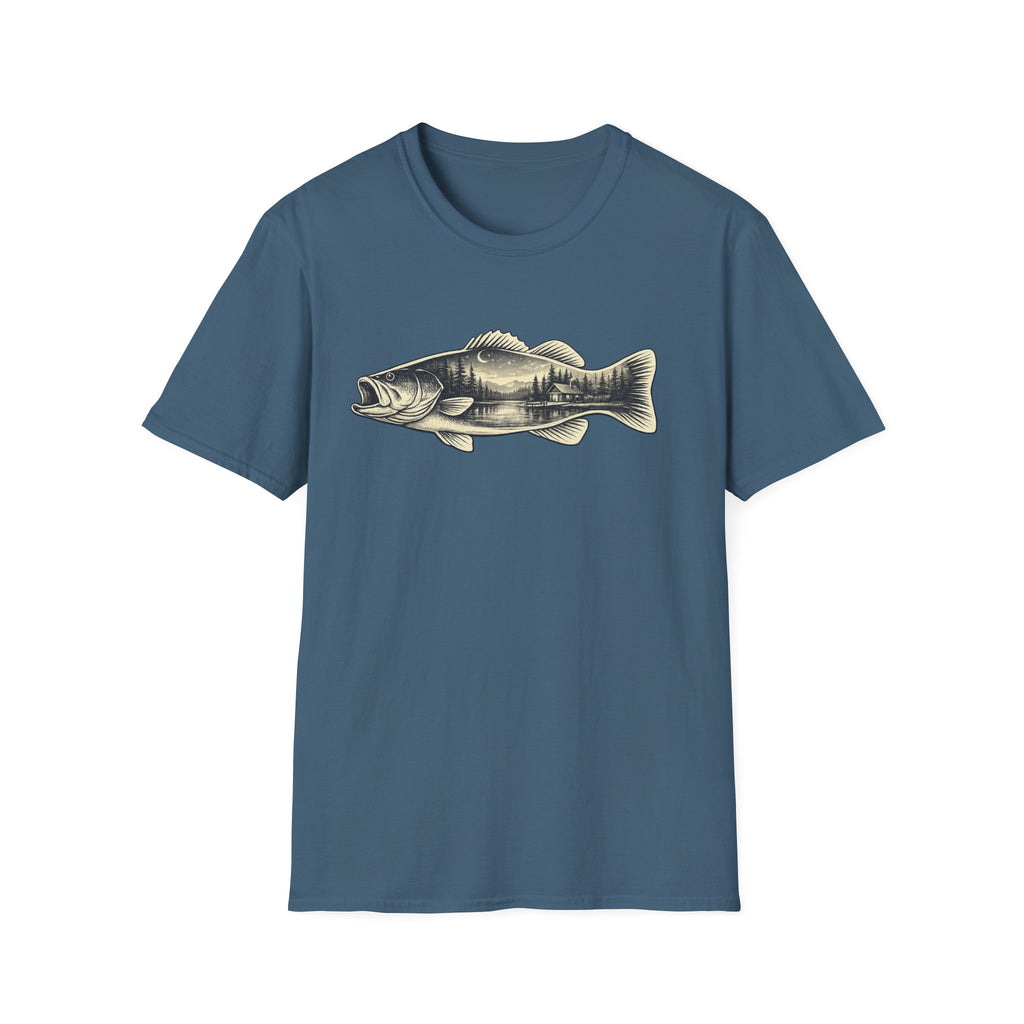 Bass, scenic silhouette Graphic T-Shirt