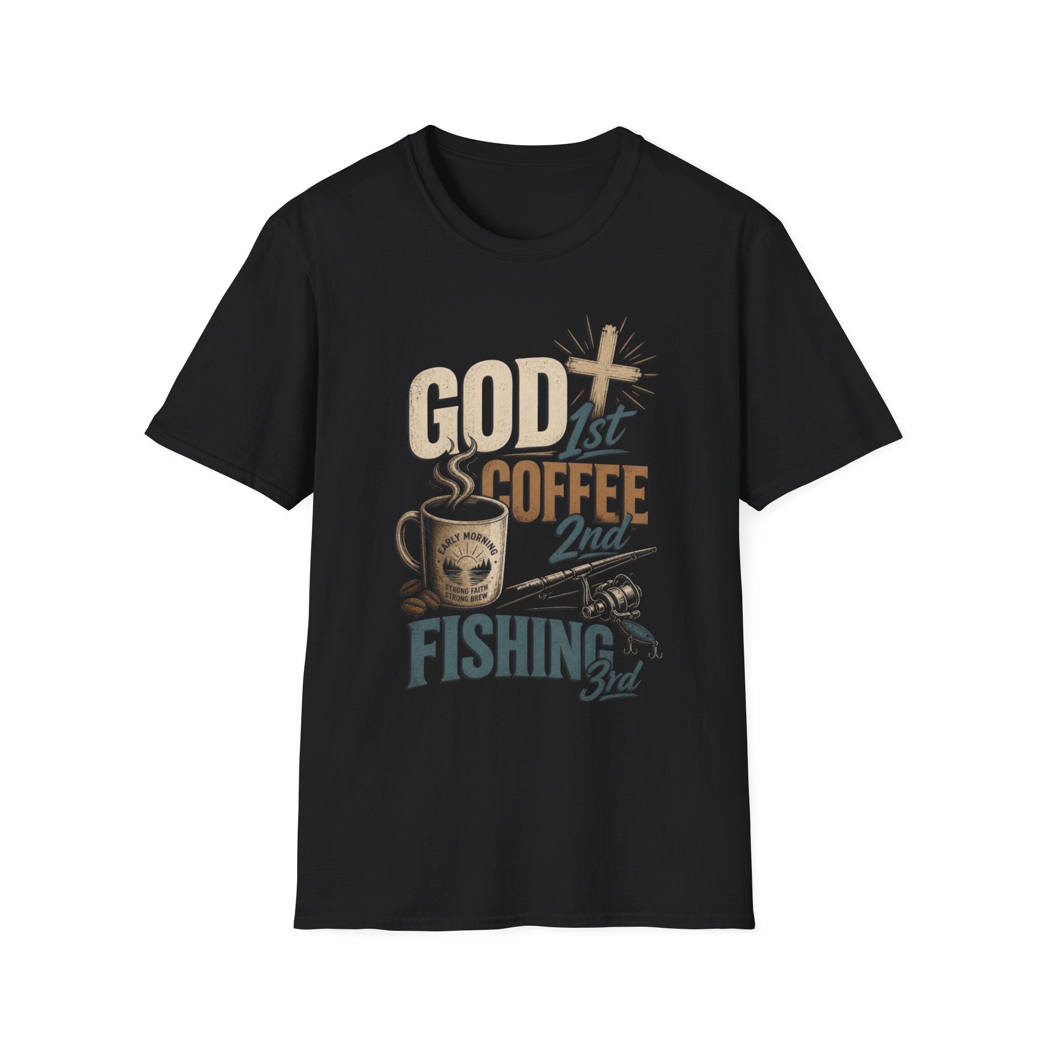 God 1st Coffee 2nd Fishing 3rd T-Shirt