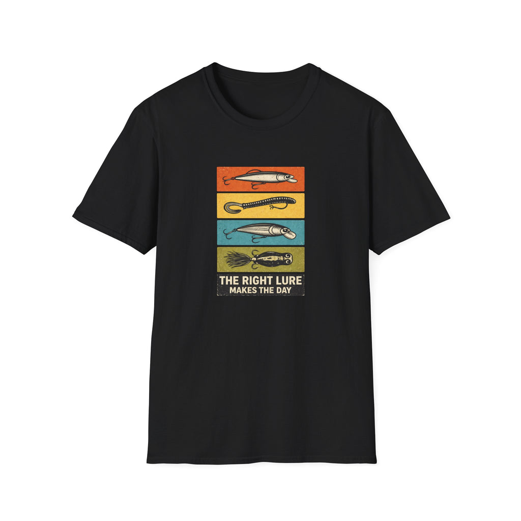 "The Right Lure Makes the Day" Fishing T-Shirt