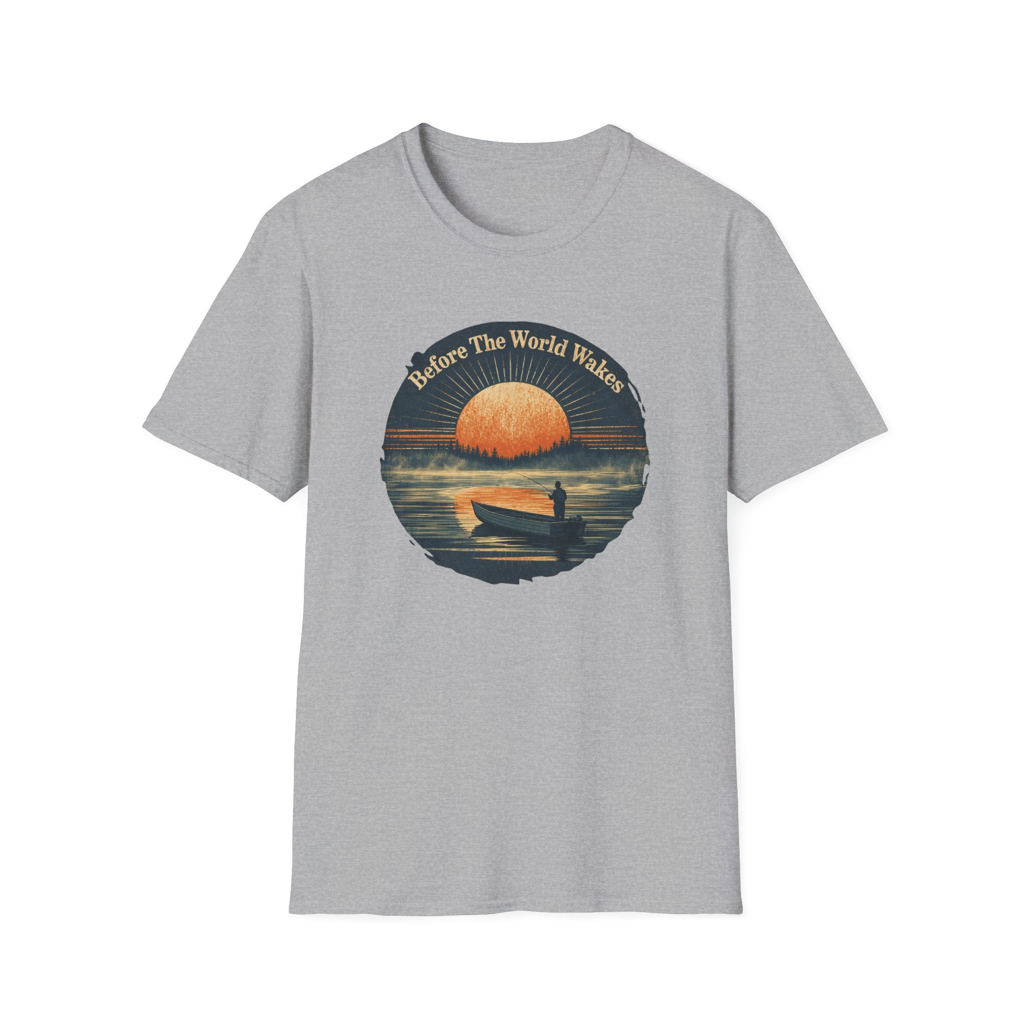 "Before The World Wakes" fishing T-shirt