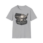 American Made, River Raised, Flag Fishing T-shirt