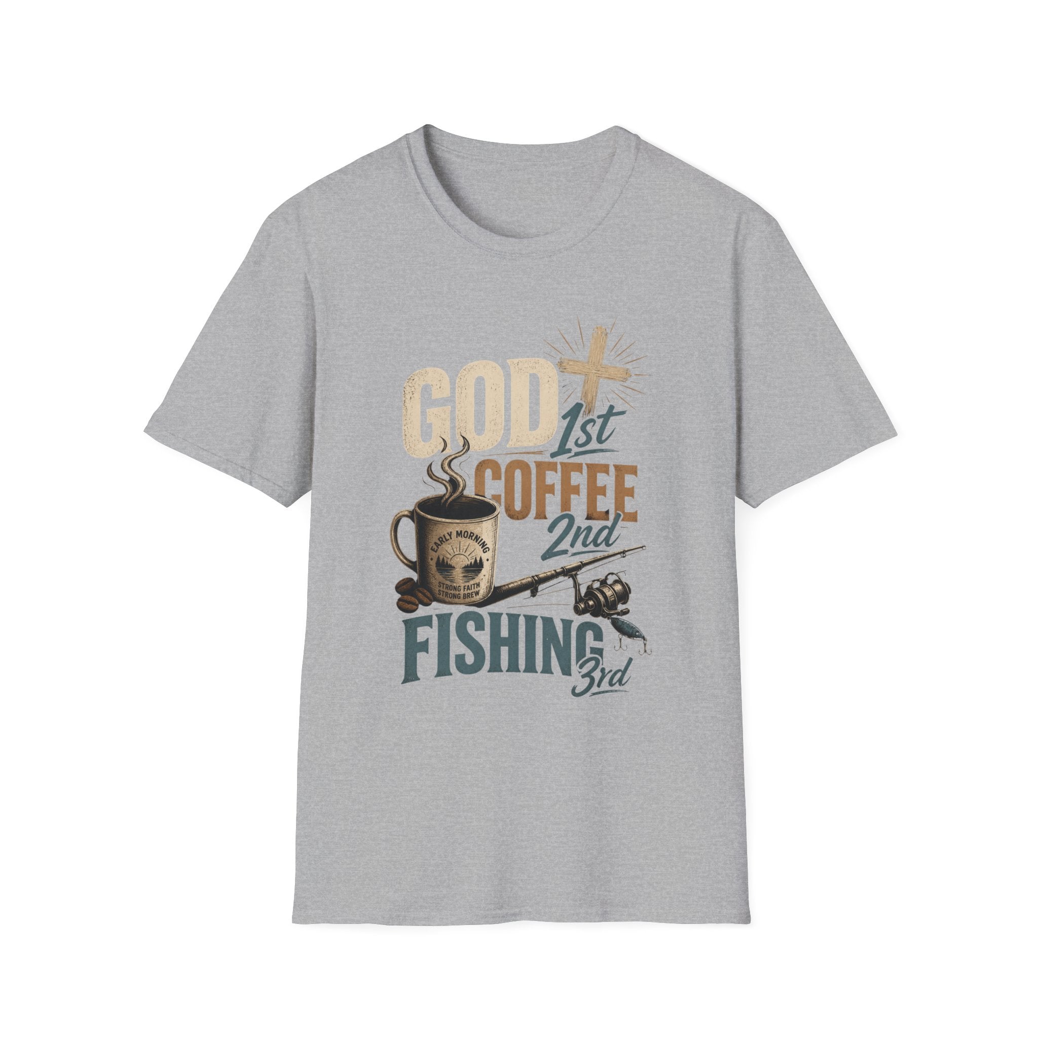 God 1st Coffee 2nd Fishing 3rd T-Shirt