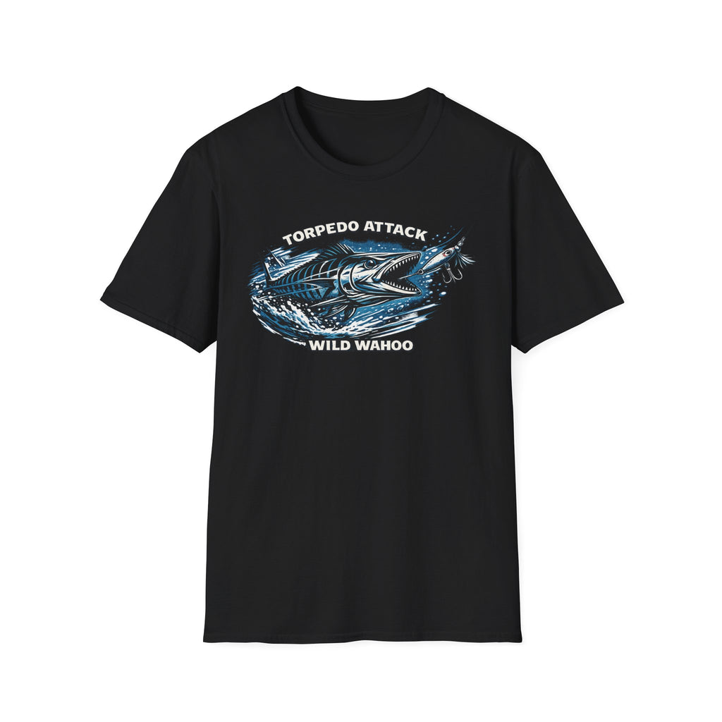 Wahoo Torpedo Attack fishing T-Shirt