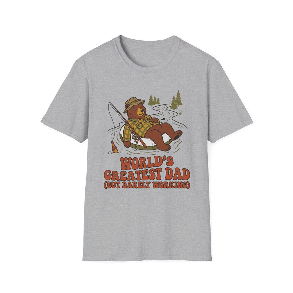 "World's Greatest Dad" Lazy Fisherman T-shirt