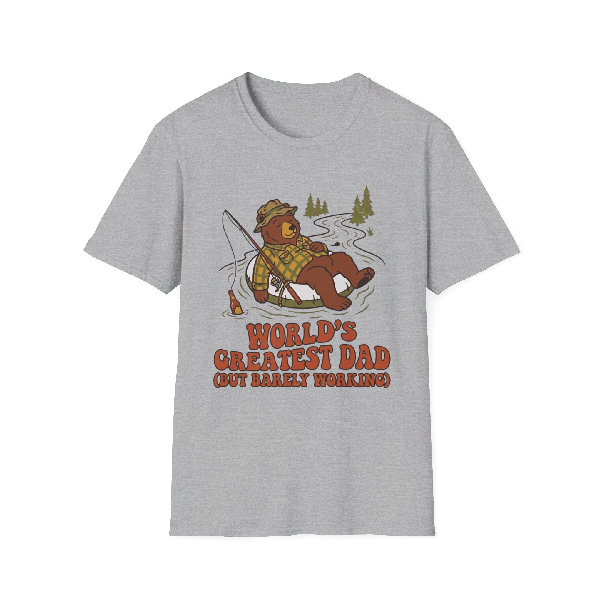 "World's Greatest Dad" Lazy Fisherman T-shirt