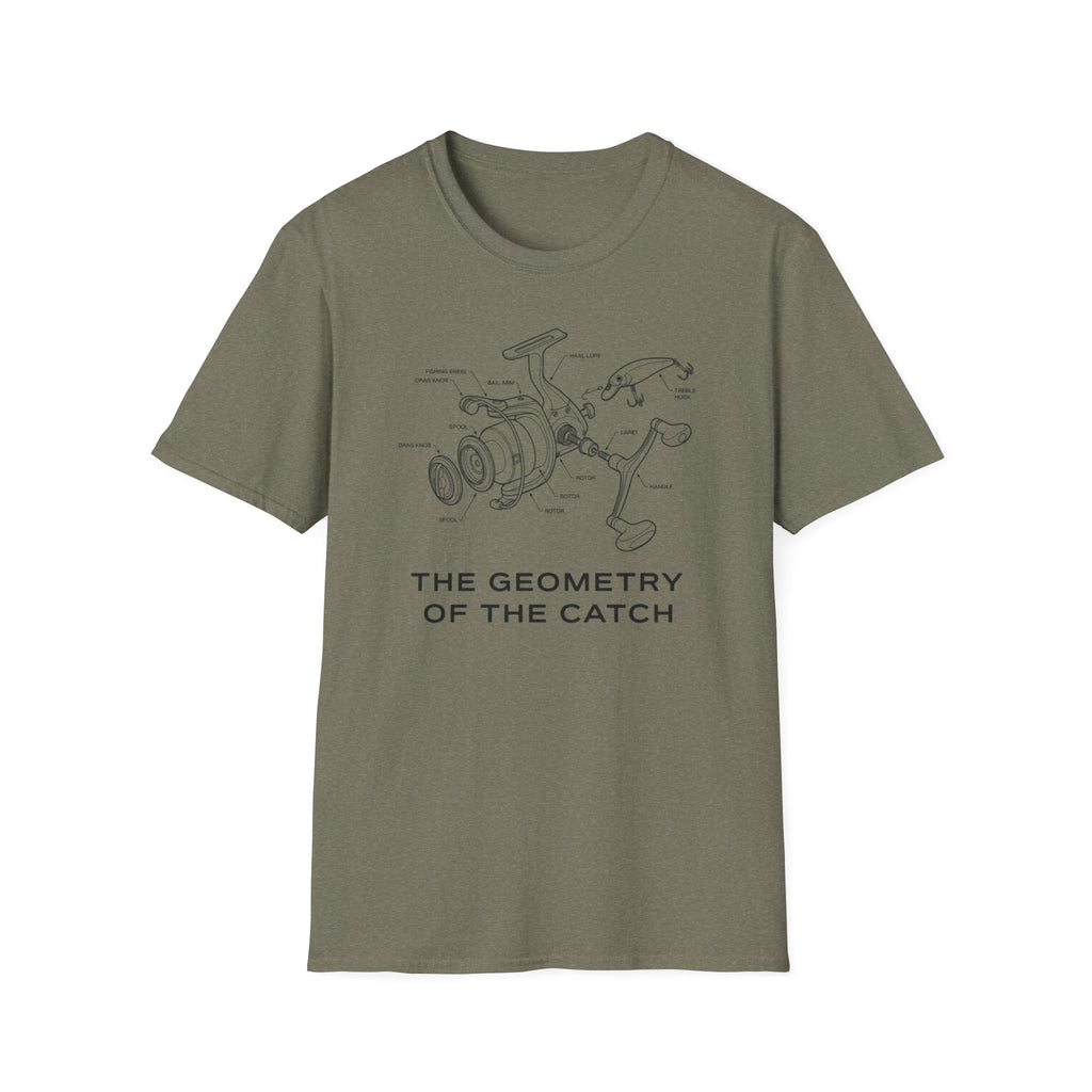 “The Geometry of the Catch” fishing T-Shirt