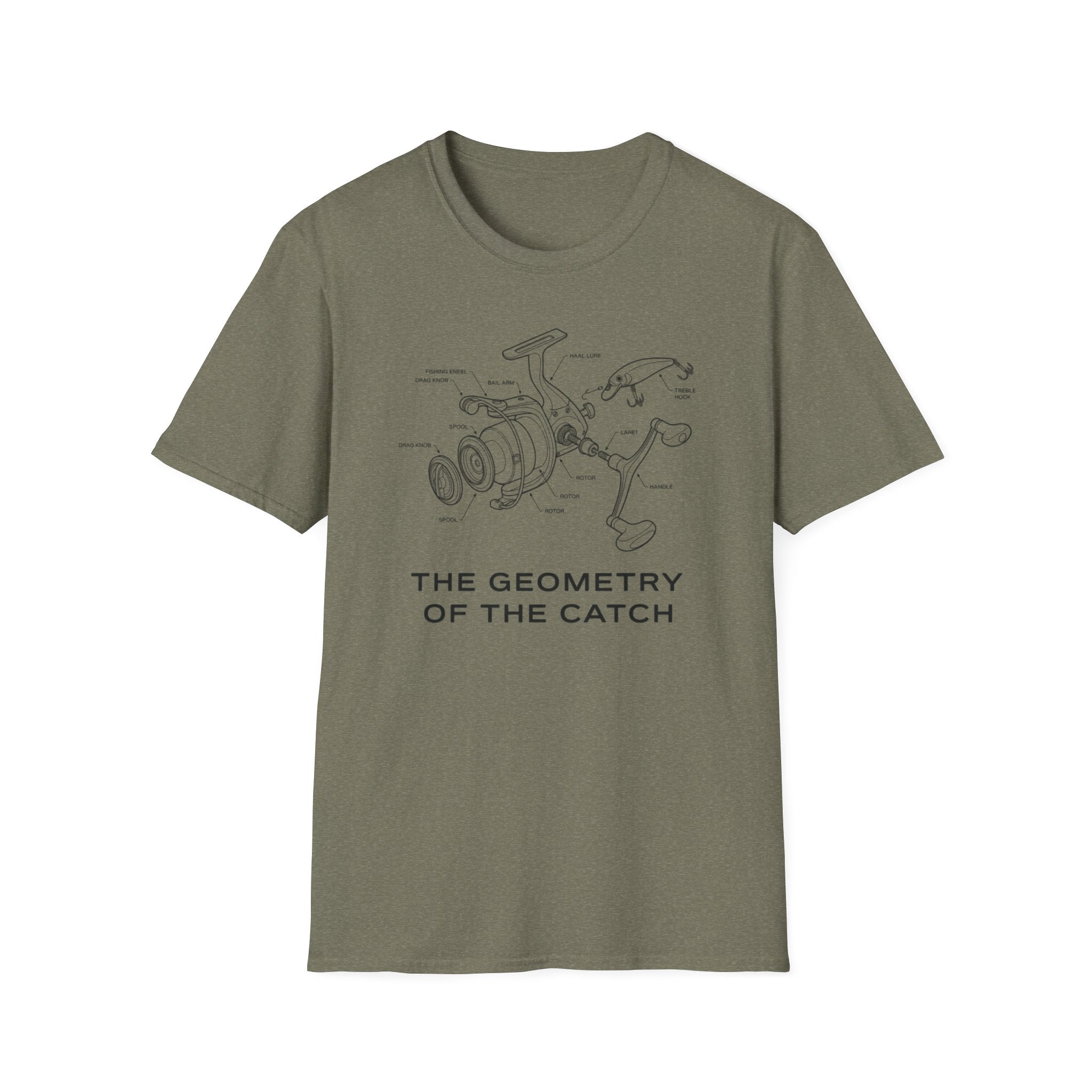 “The Geometry of the Catch” fishing T-Shirt