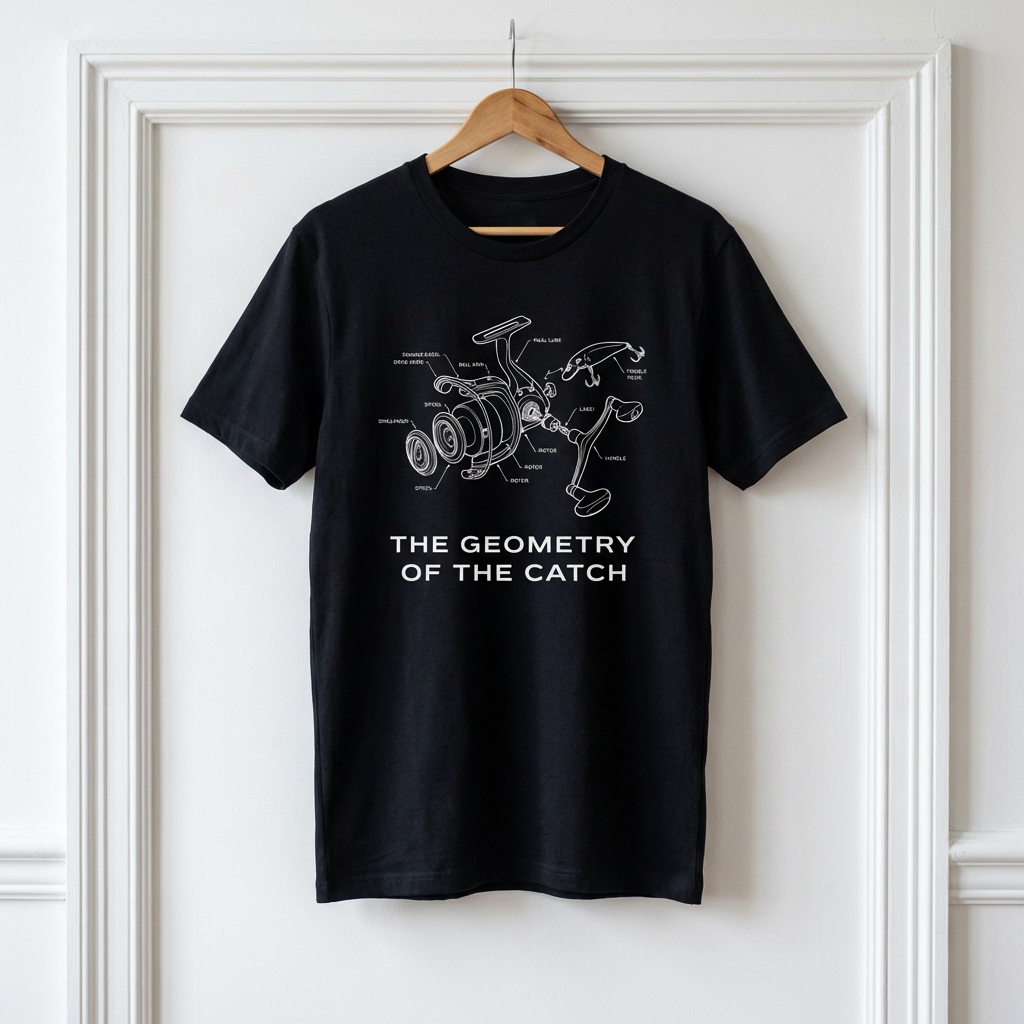 “The Geometry of the Catch” fishing T-Shirt
