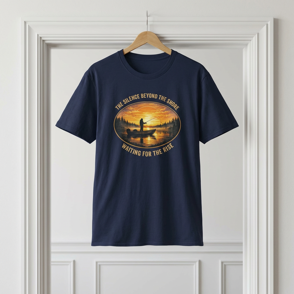 "The Silence Beyond the Shore" Fishing T-Shirt