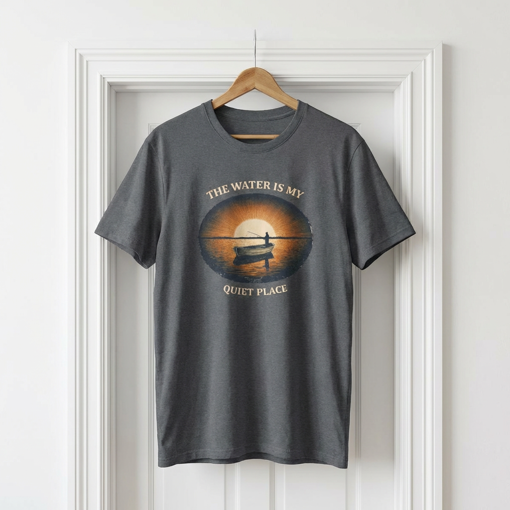 The Water Is My Quiet Place fishing T-Shirt
