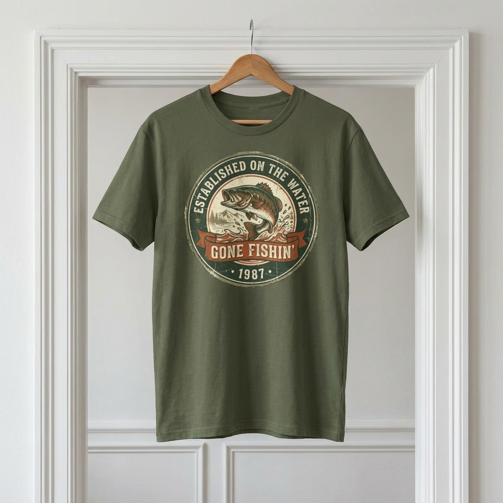 Gone Fishing' T‑Shirt