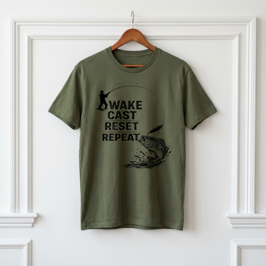 "Wake Cast Reset Repeat" T-Shirt