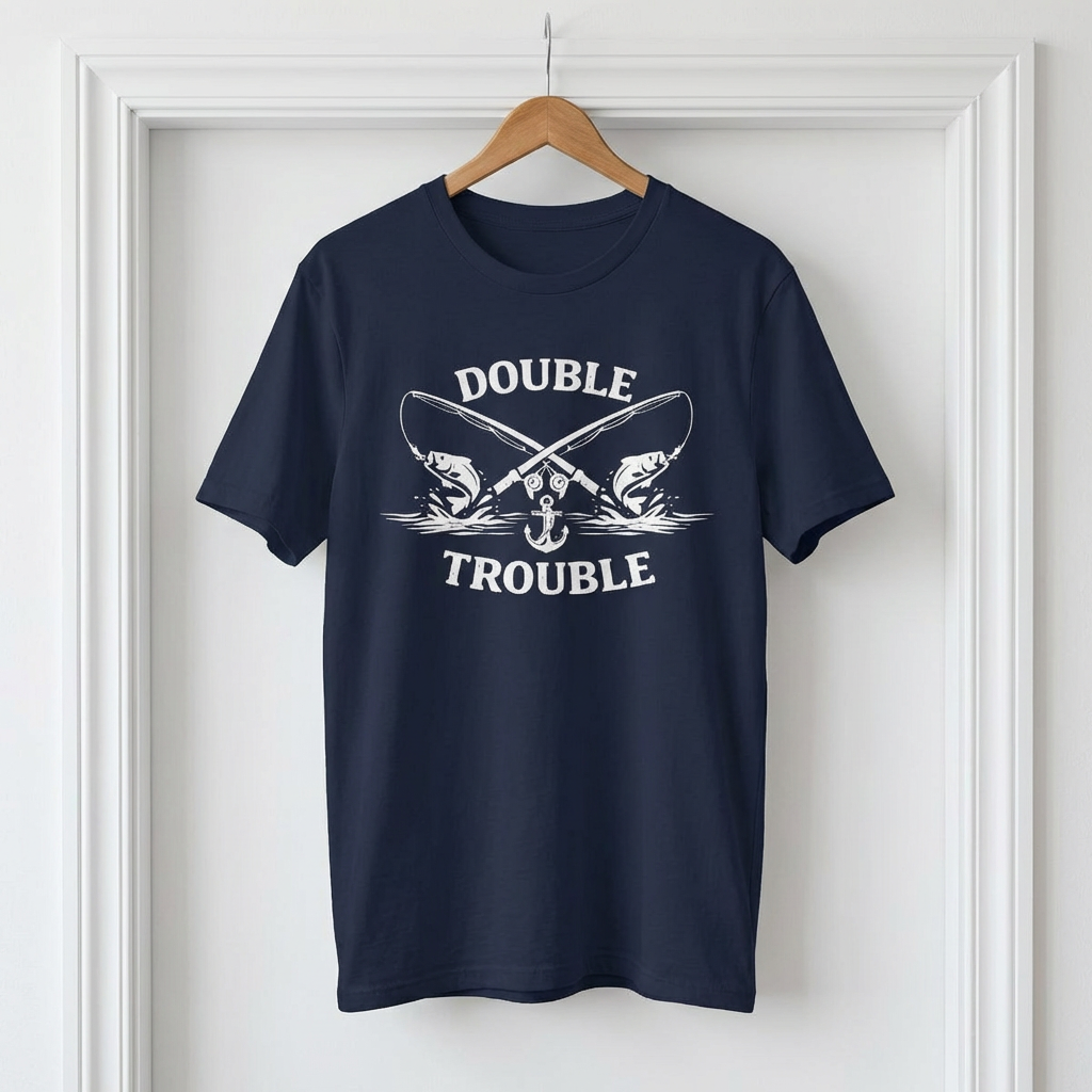 "Double Trouble" Crossed Rods T-Shirt
