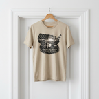 American Made, River Raised, Flag Fishing T-shirt