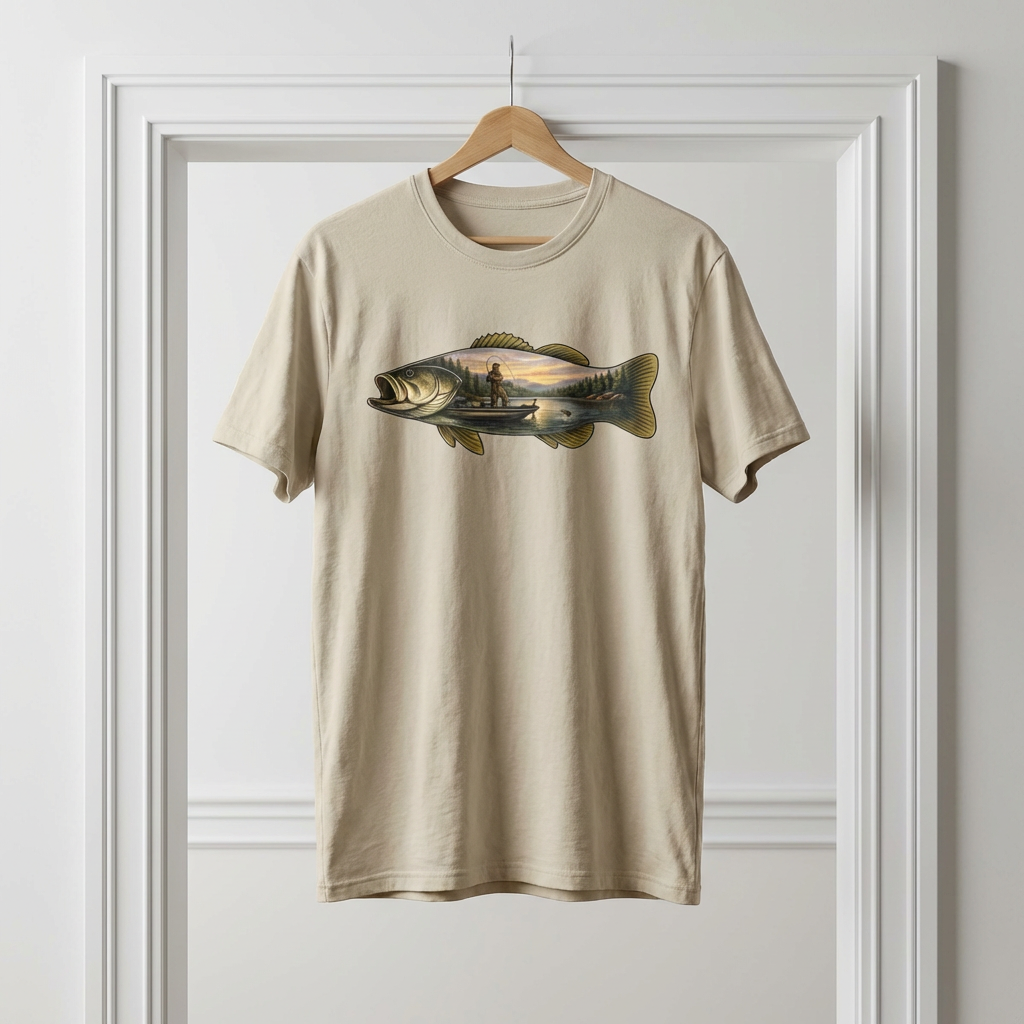 Bass Fishing Scenic T-Shirt