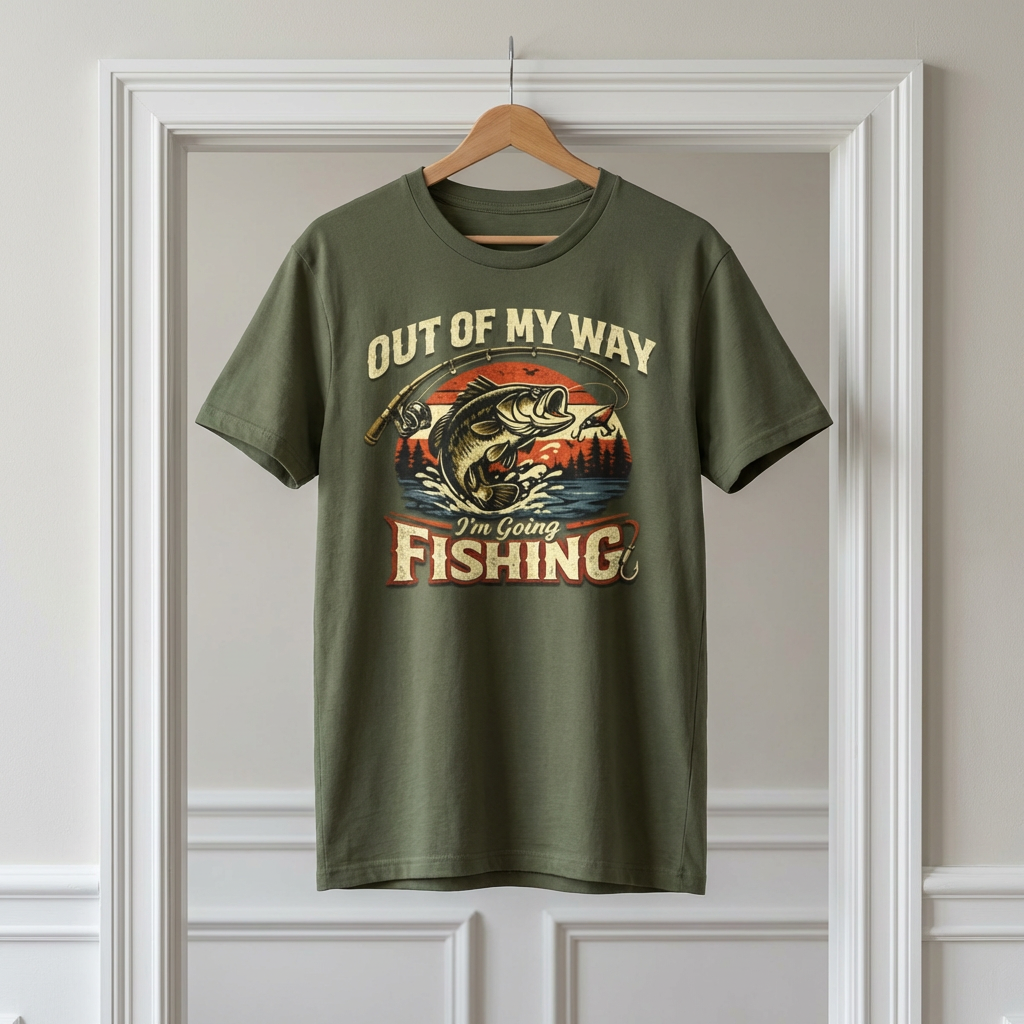 "Out Of My Way I'm Going Fishing" T-shirt